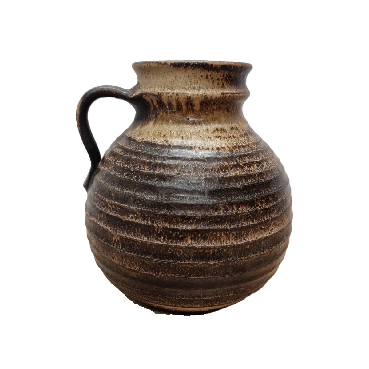 Vintage Stoneware Brown Jug, 1950s