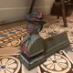 Pair of fireplace andirons