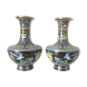 Vases en émail cloisonné