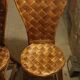 2 chaises palmier seventies