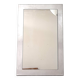 Vintage 90s rectangular bent/brushed aluminum mirror