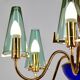 Italian Glass Chandelier, 1980s (MK9505)