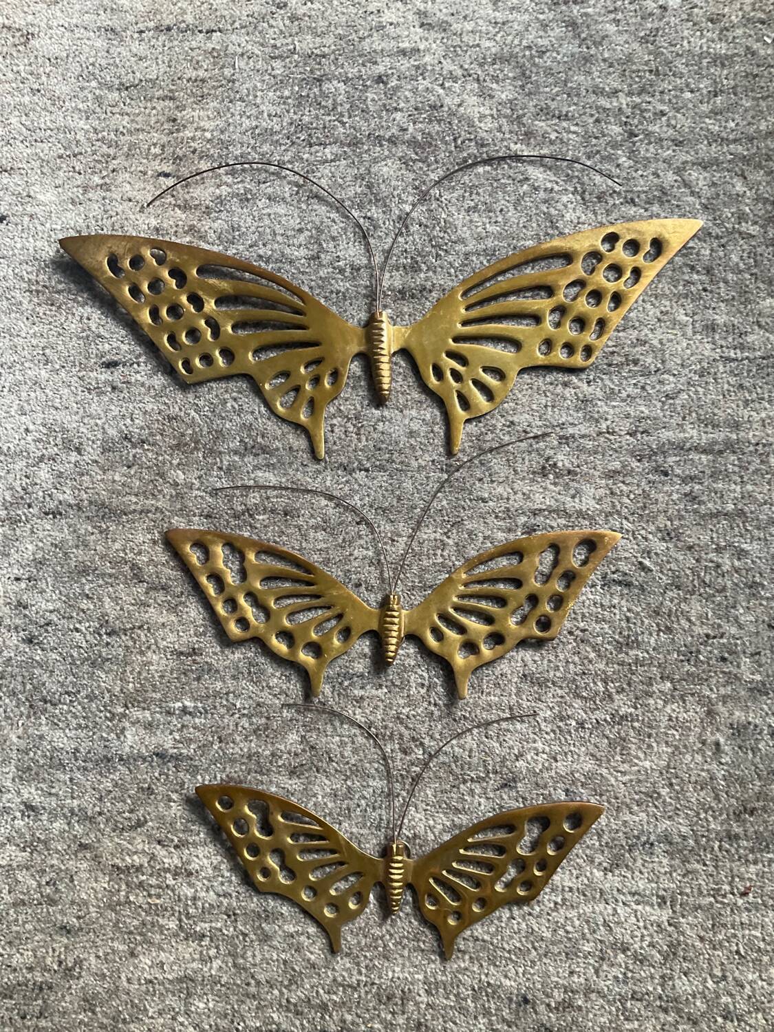 Brass wall decoration from the 70s and 80s