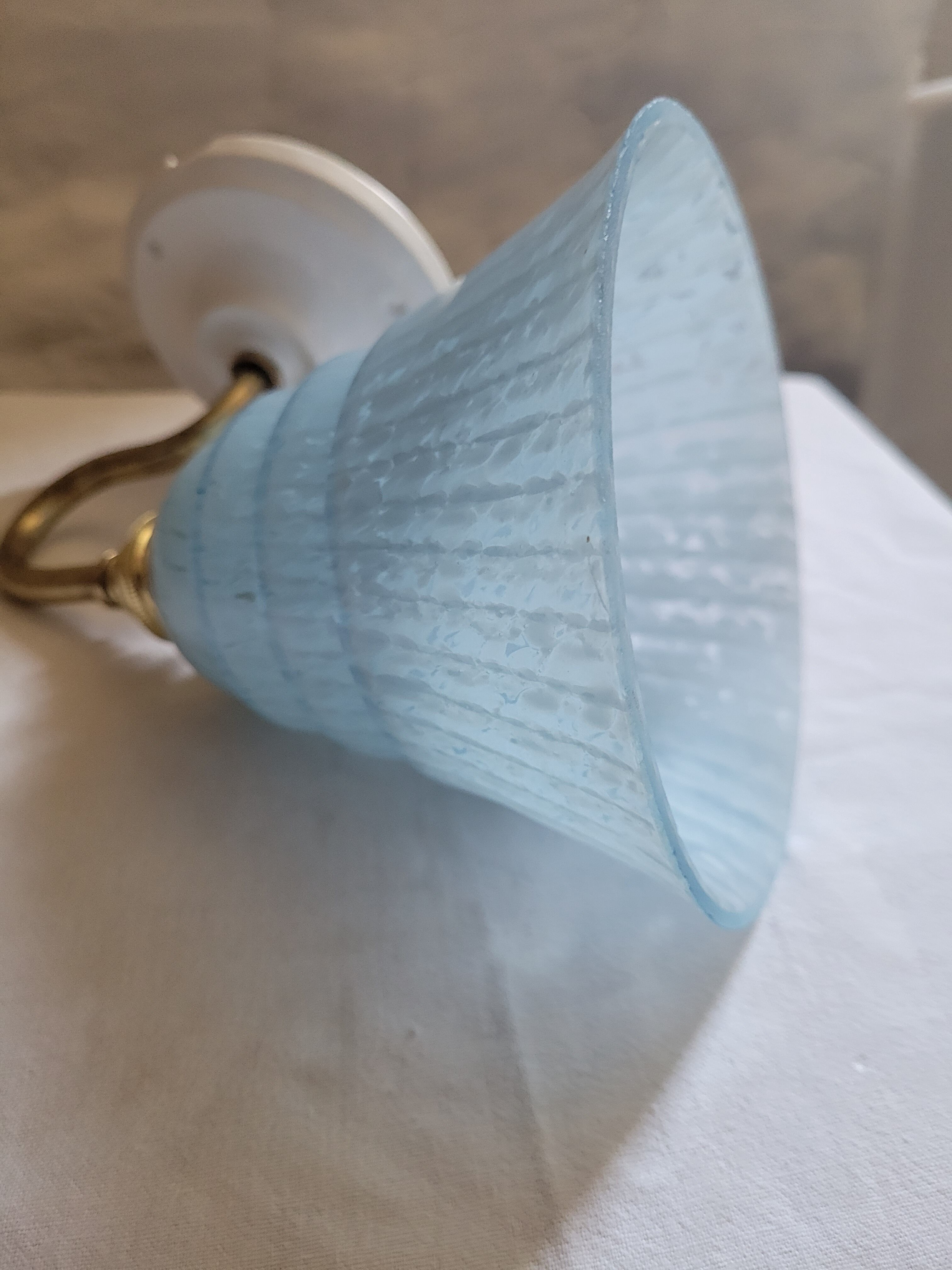Blue Clichy glass wall lamp