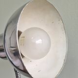 Polished aluminum desk lamp from the 1950s