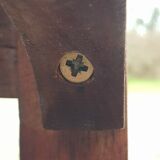 Stretchable garden dining table in solid teak