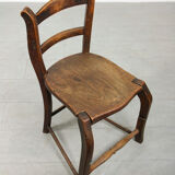 Antique Patinated Children's Chair, 1890s