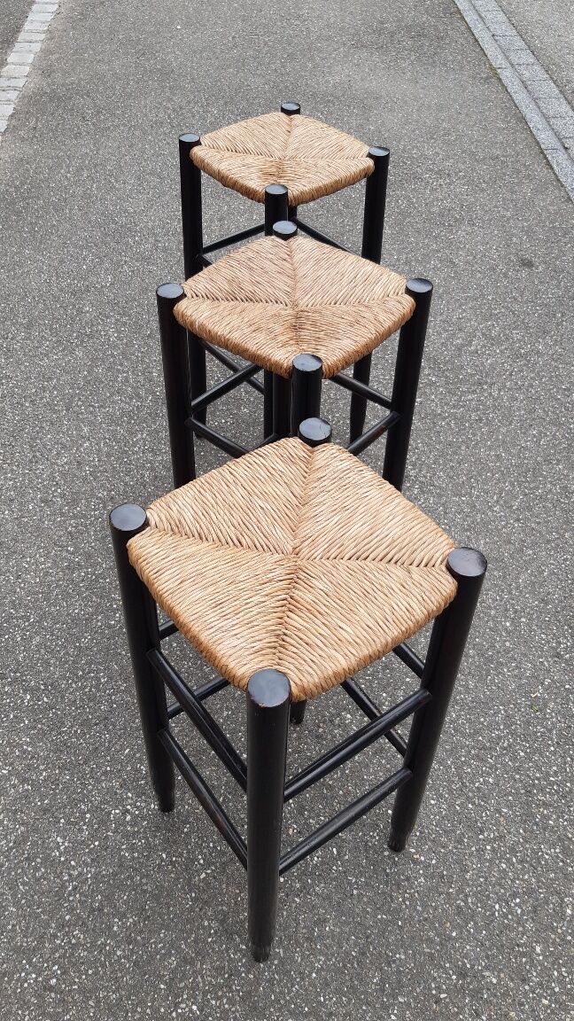 Pine bar stools 1980