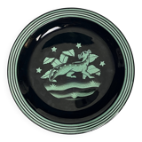 Assiette Art déco Panthère par Ilse Claesson, Suède début XXème