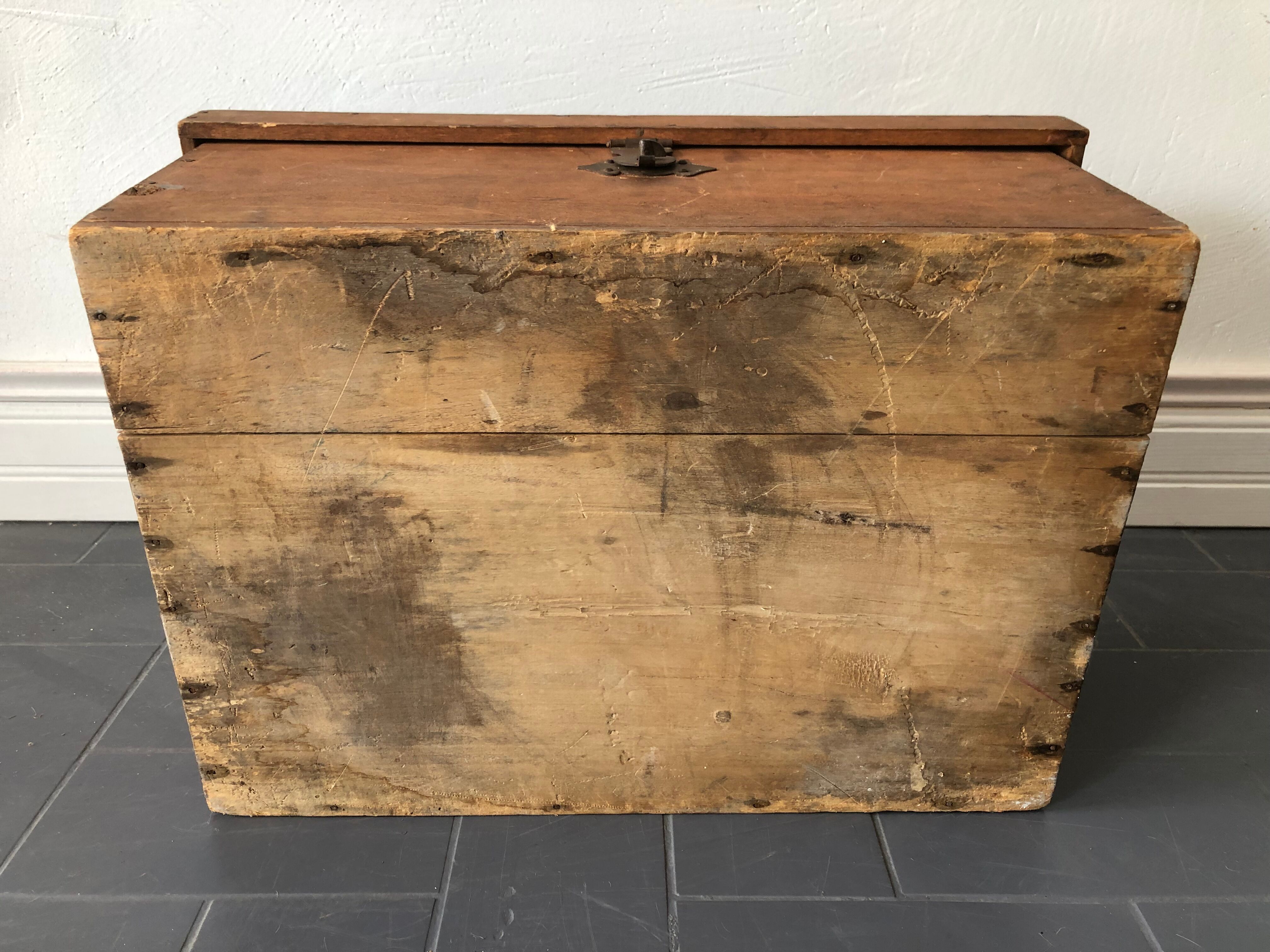Old wooden box