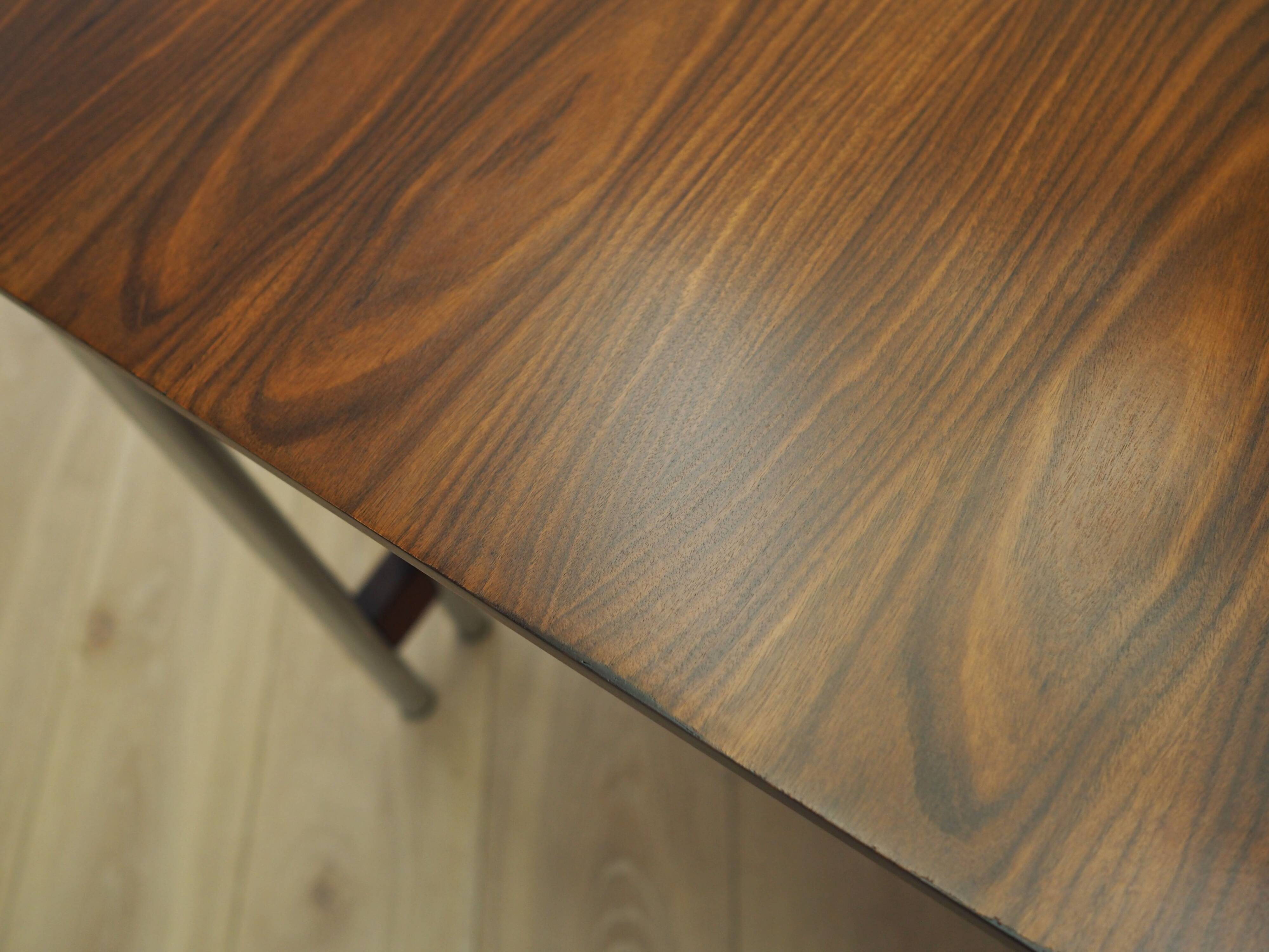 Walnut table, Italian design, 1970s, production: Italy