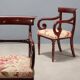 Antique Louis-Philippe armchairs in painted beech, 20th century