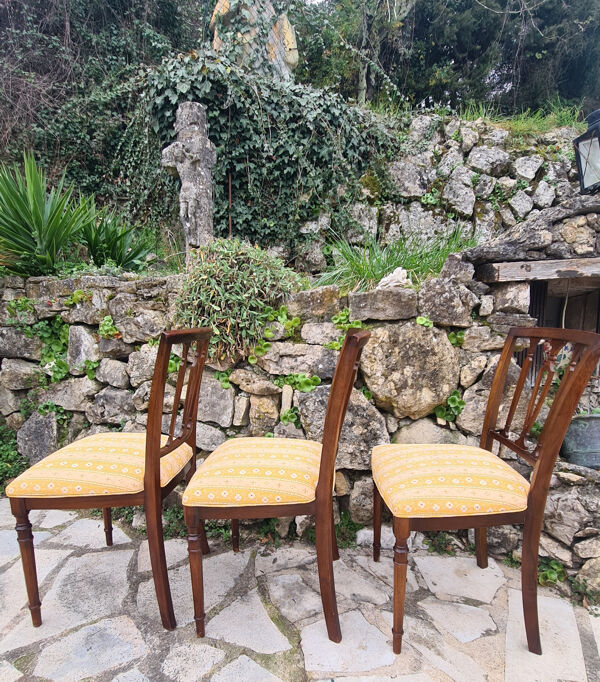 Mobilier de salon anglais en acajou vers 1900