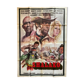 Italian poster "Shalako" Sean Connery, Brigitte Bardot 100x140cm