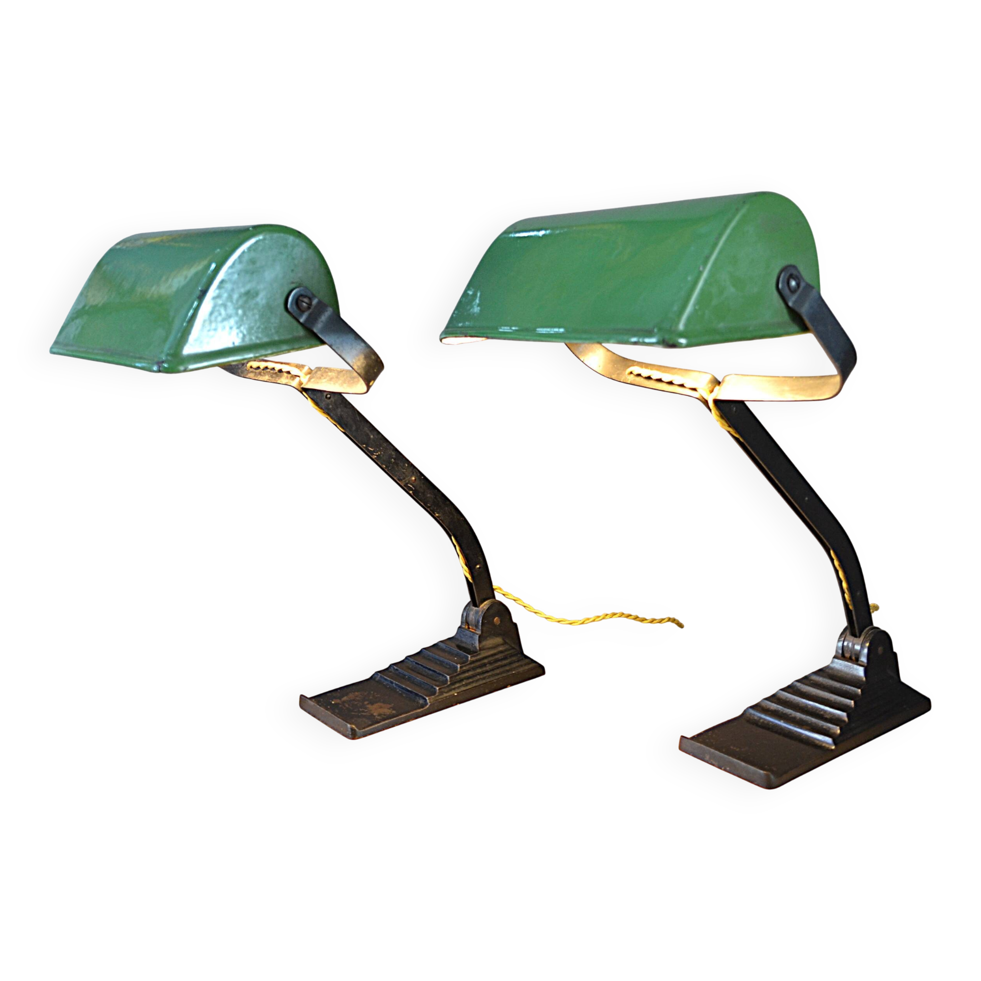 Pair of Art Deco desk lamps, 1930