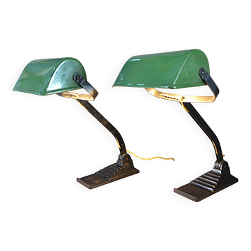 Pair of Art Deco desk lamps, 1930