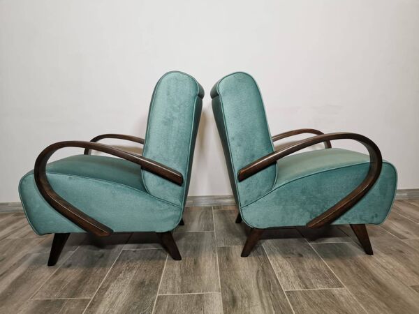 Set de 2 fauteuils par Jindrich Halabala, 1940