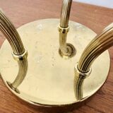 Large Floral Hollywood Regency Flush Lamp by Willy Daro for Massive