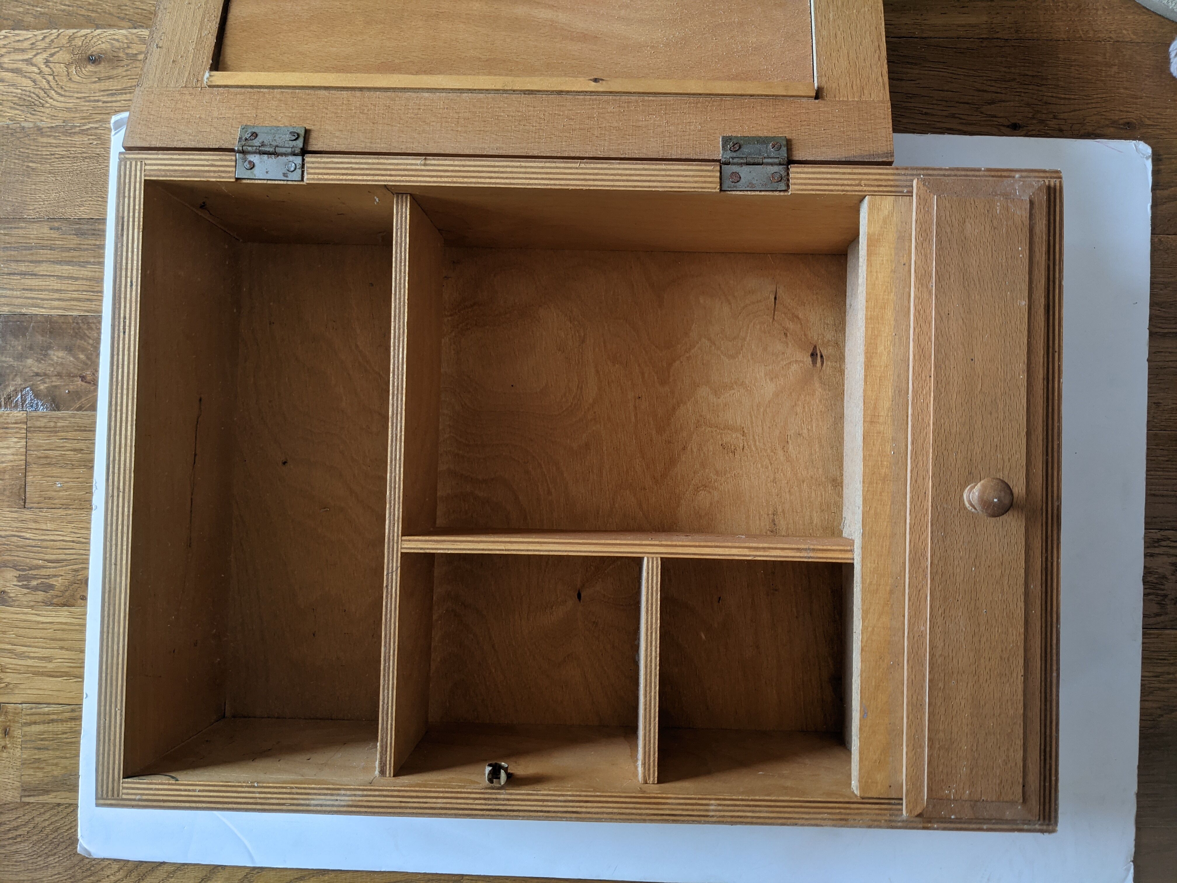 Toilet cabinet bathroom wood old pharmacy