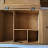 Armoire de toilette salle de bain bois ancienne pharmacie
