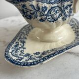 Gien sauce boat, garlands 1937, ironstone