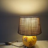 Old lamp foot ball to pose / table / bedside / side glass – floral print