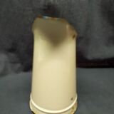 Broc enamelled metal White navy old vintage blue