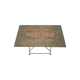 Old French Metal Bistro Folding Table, 1st half 1900s