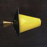French lantern pendant lamp in the style of Mathieu Mategot, 1950s