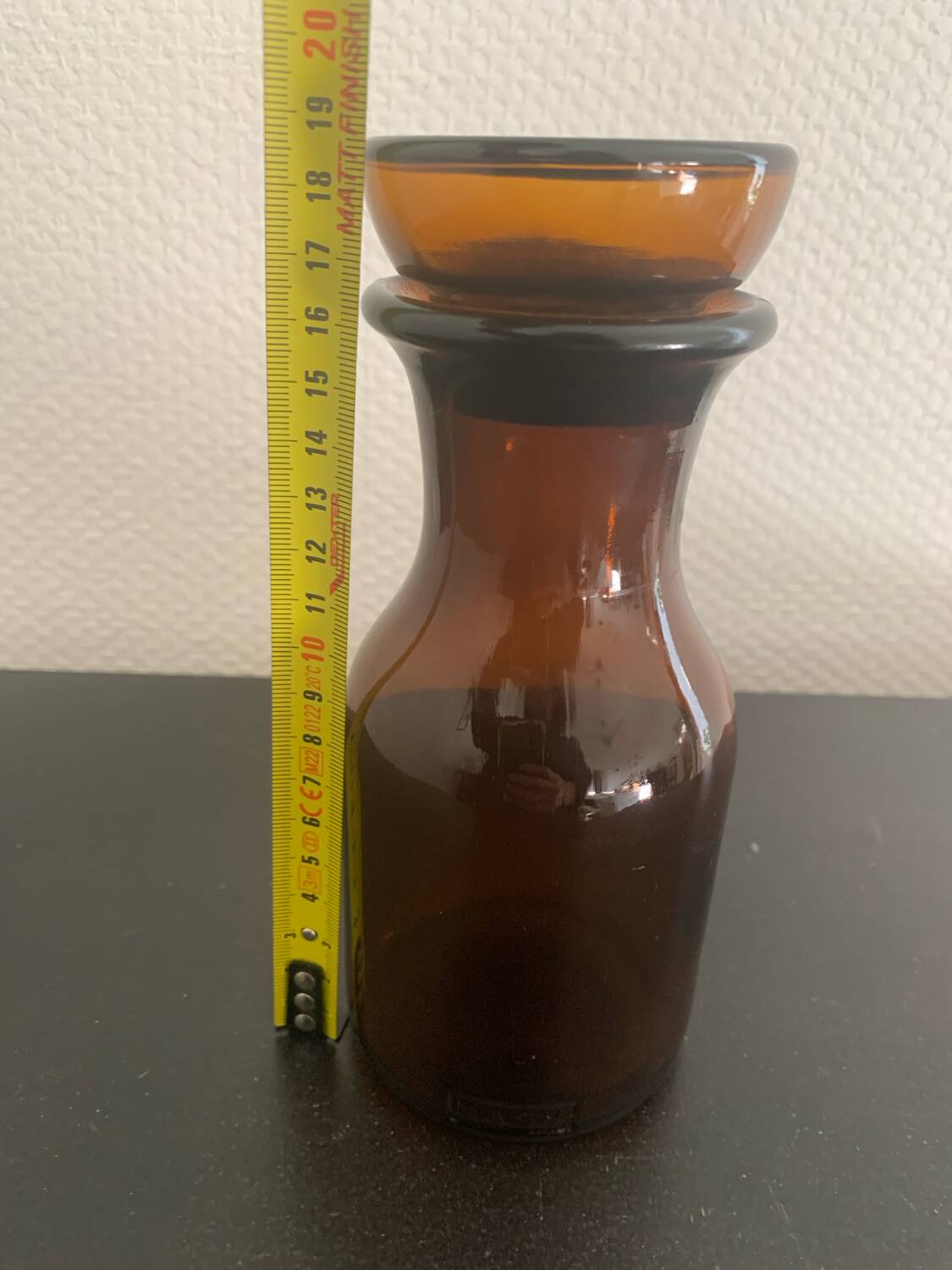 Pot verre ambré Container Made in Belgique