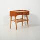 Scandinavian bedside table with drawer and magazine rack