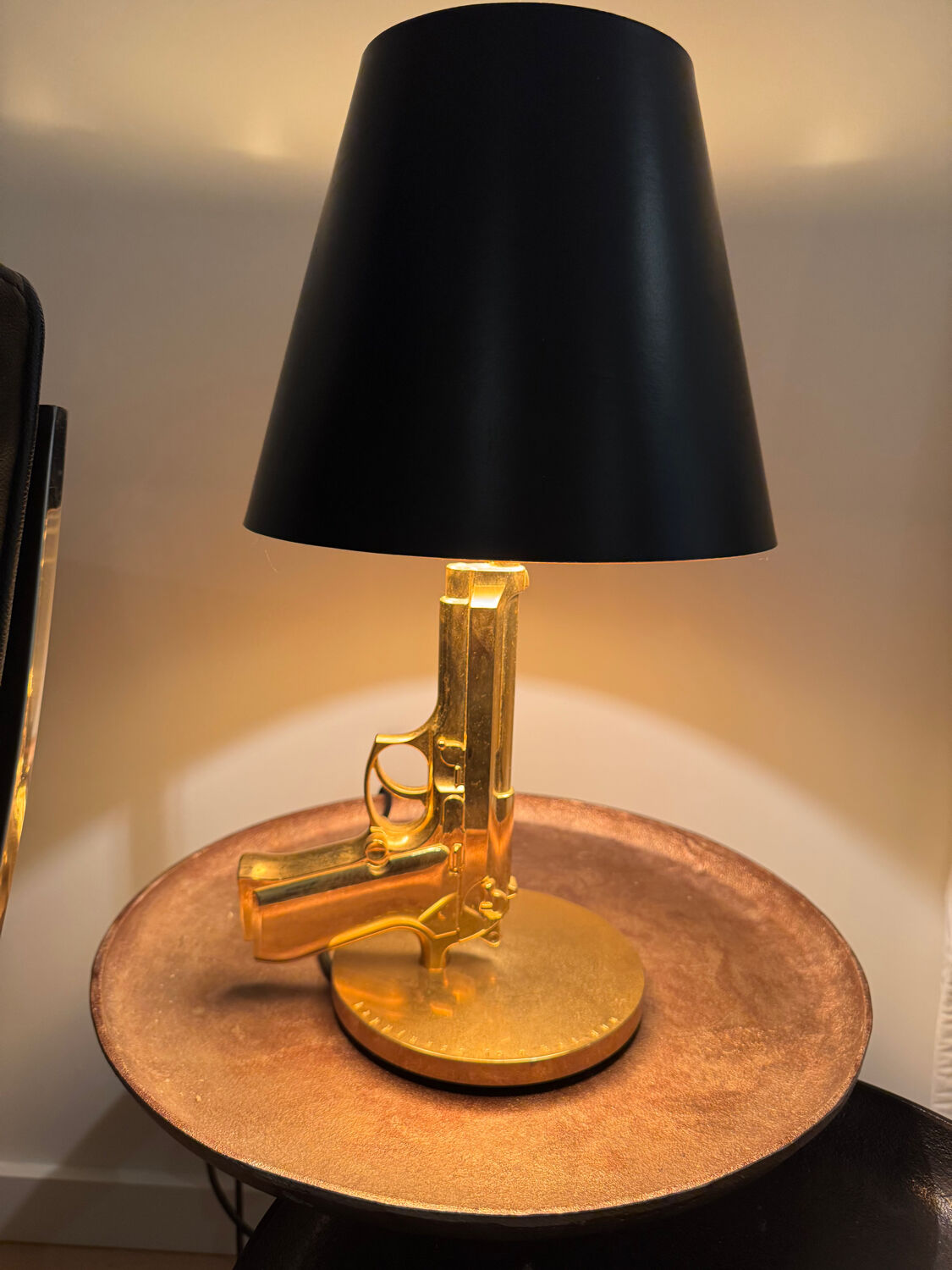 Flos – Bedside Gun – Philippe Starck – Gold Finish