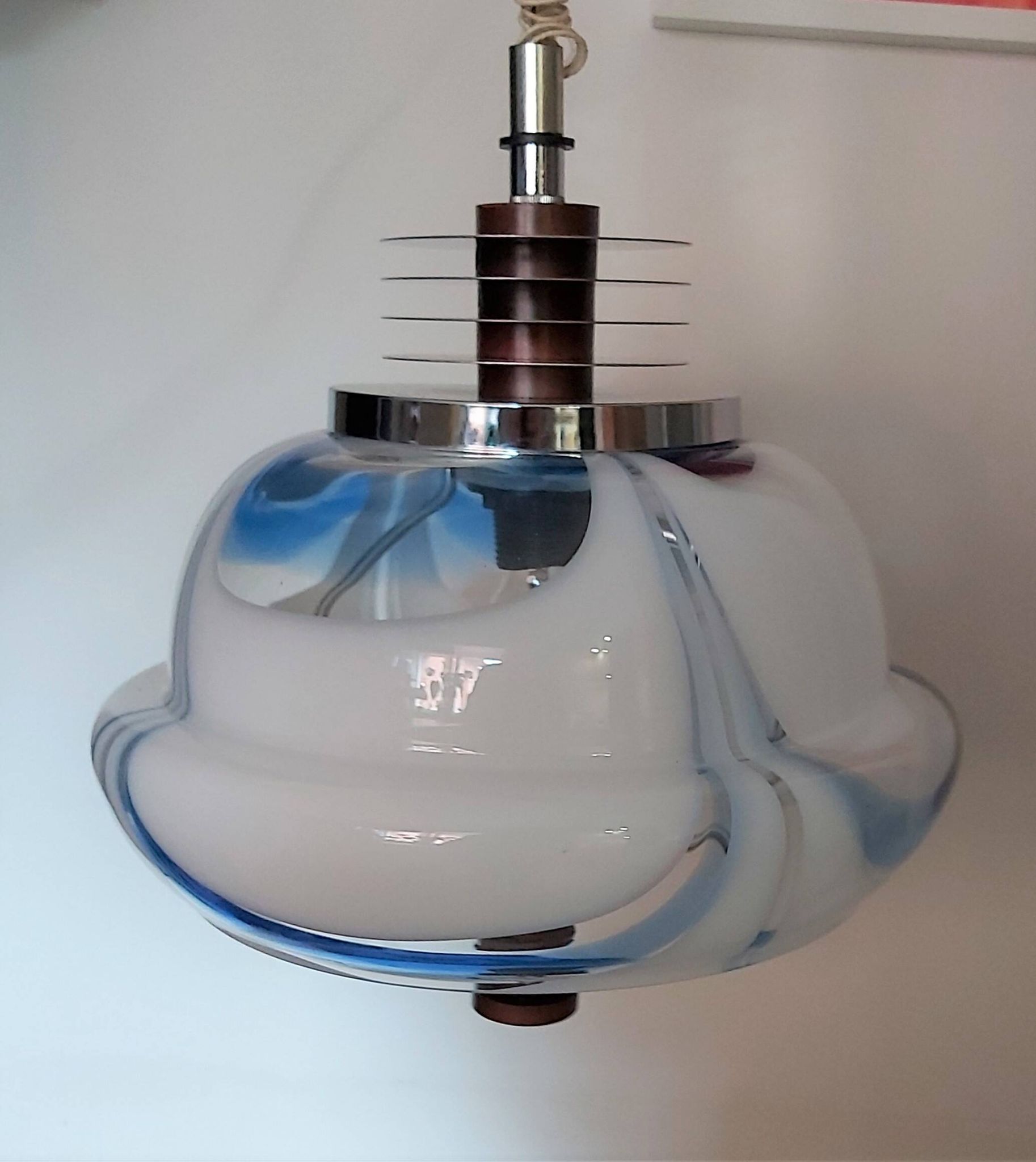 Lampe à suspension, Murano, années 1970.