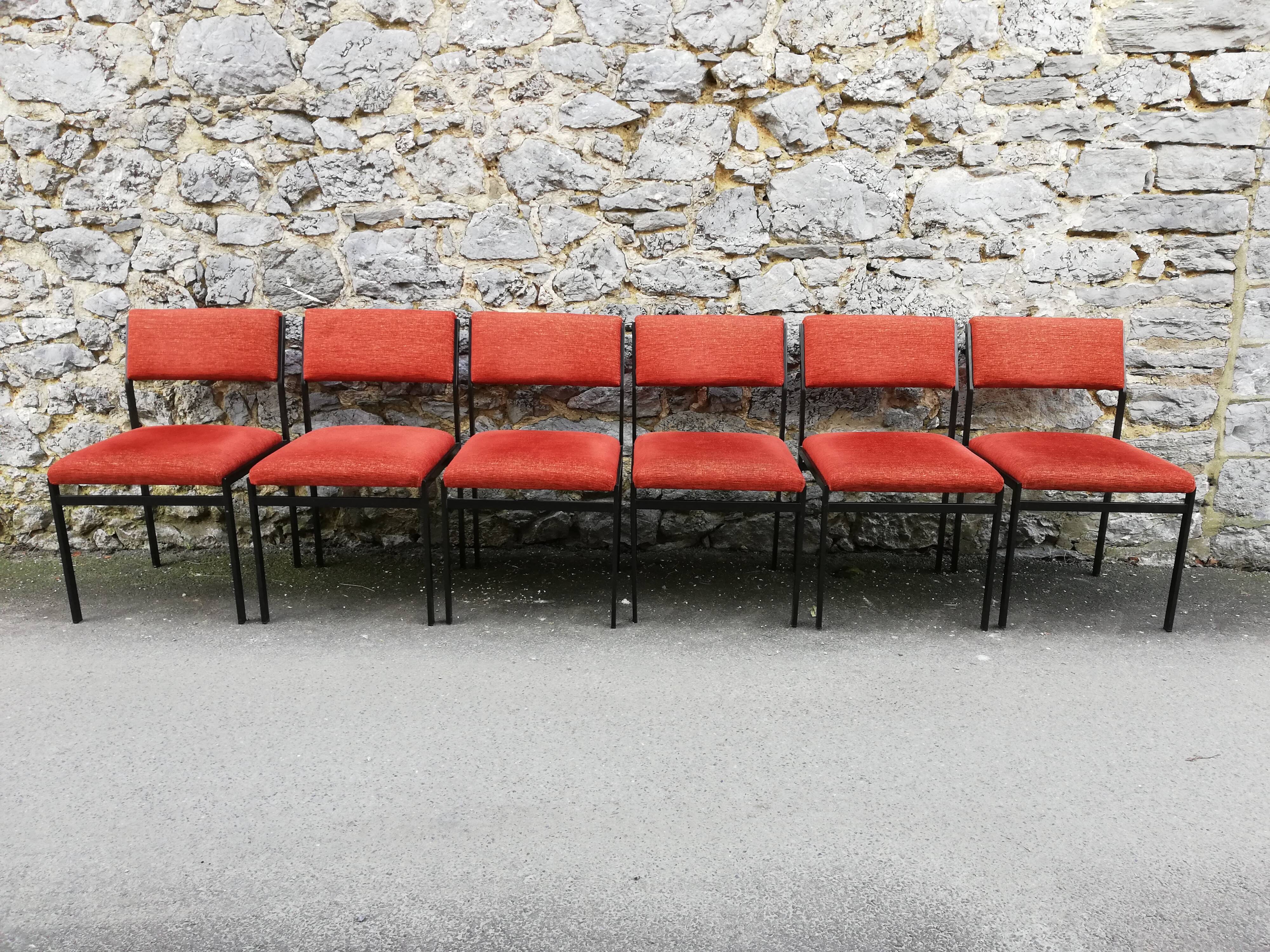 Set of 6 chairs Cees Braakman Pastoe Japanese Serie