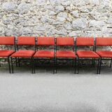 Set of 6 chairs Cees Braakman Pastoe Japanese Serie