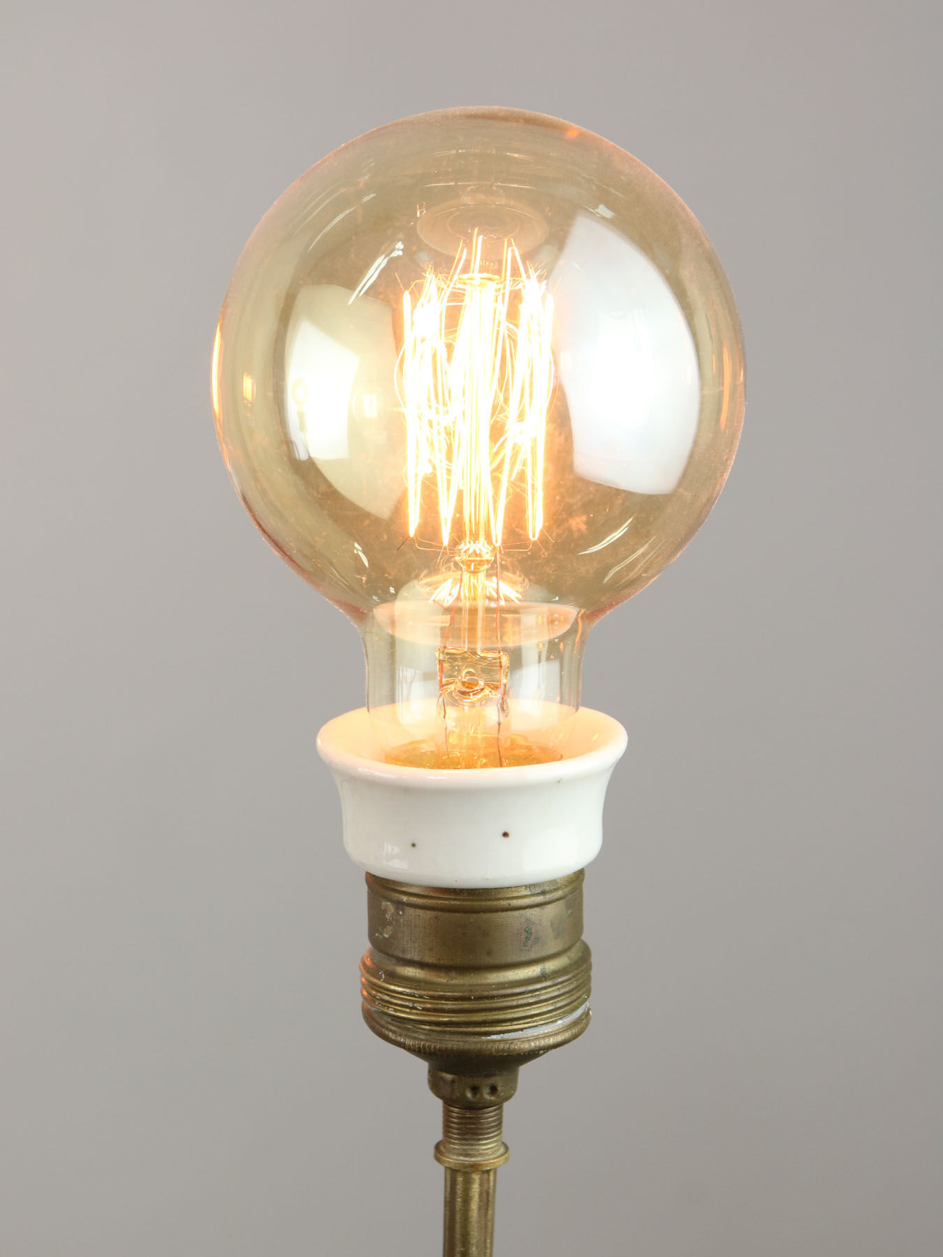 Art-deco brass chandelier, 1930s