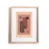 Duo of paintings on paper - M337 and M339 - abstract paintings signed Eawy