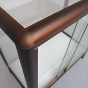 Modern showcase in Brown aluminum profiles