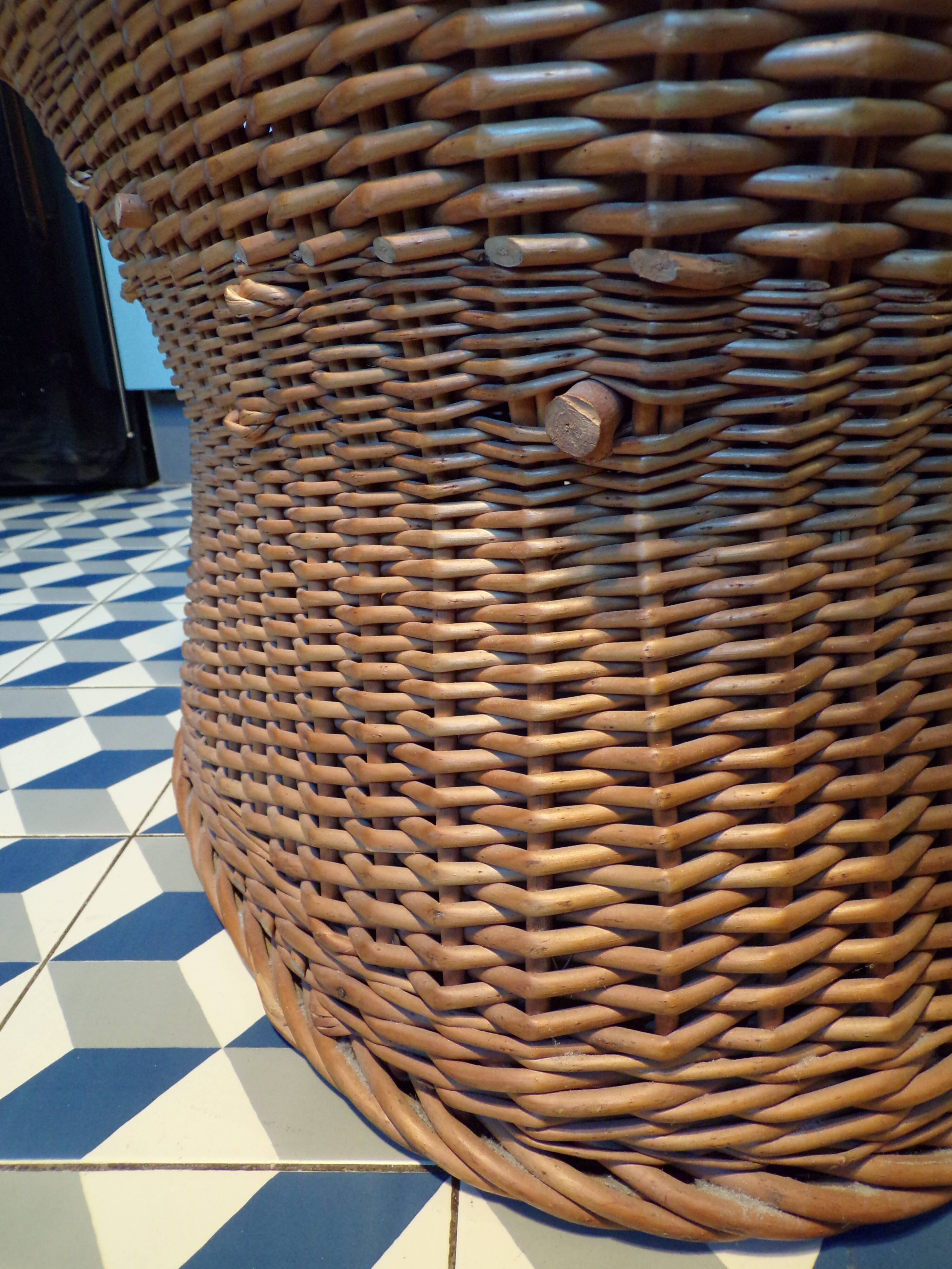 Vintage rattan armchair