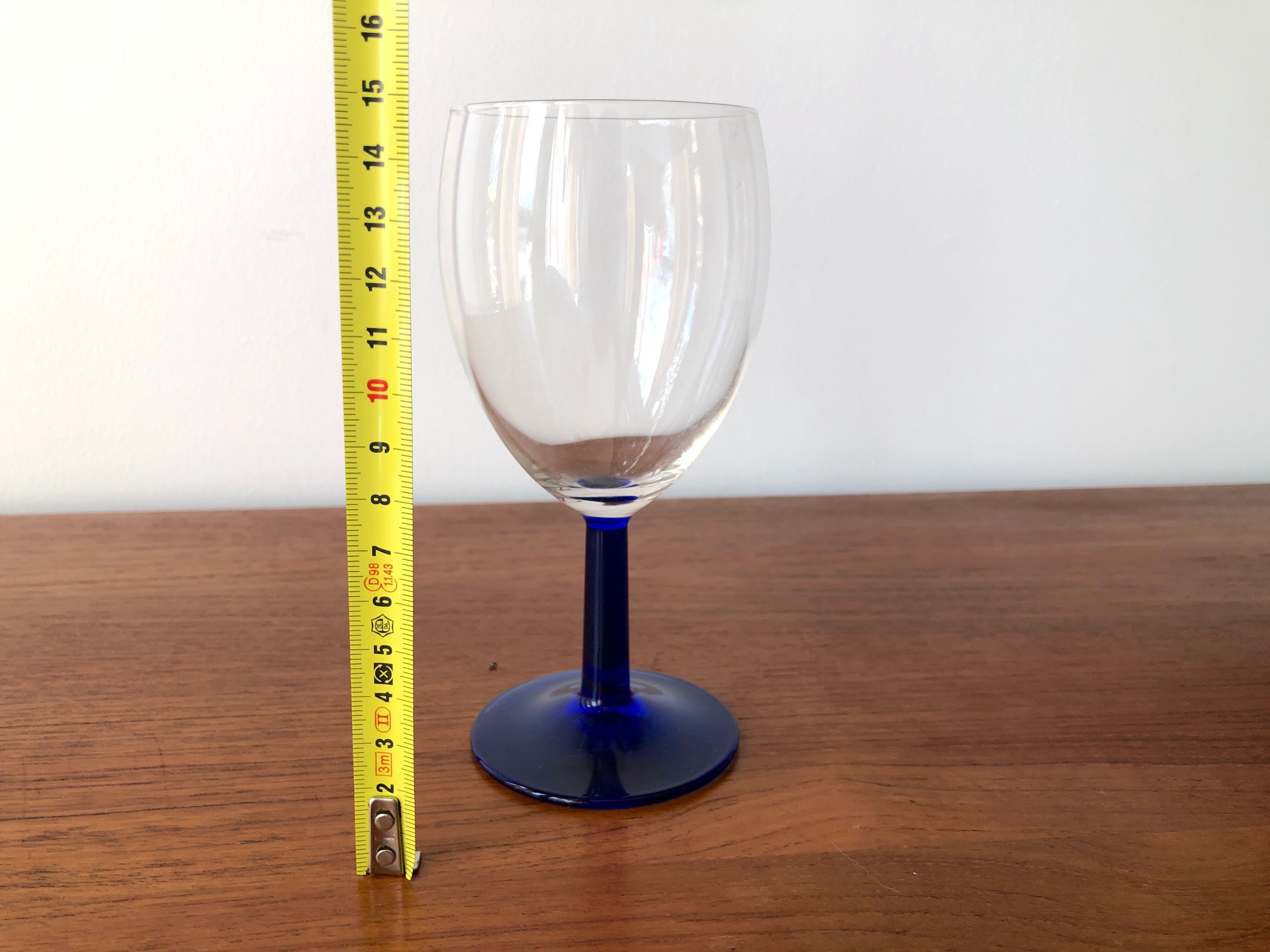 Vintage cobalt blue stemmed lenses