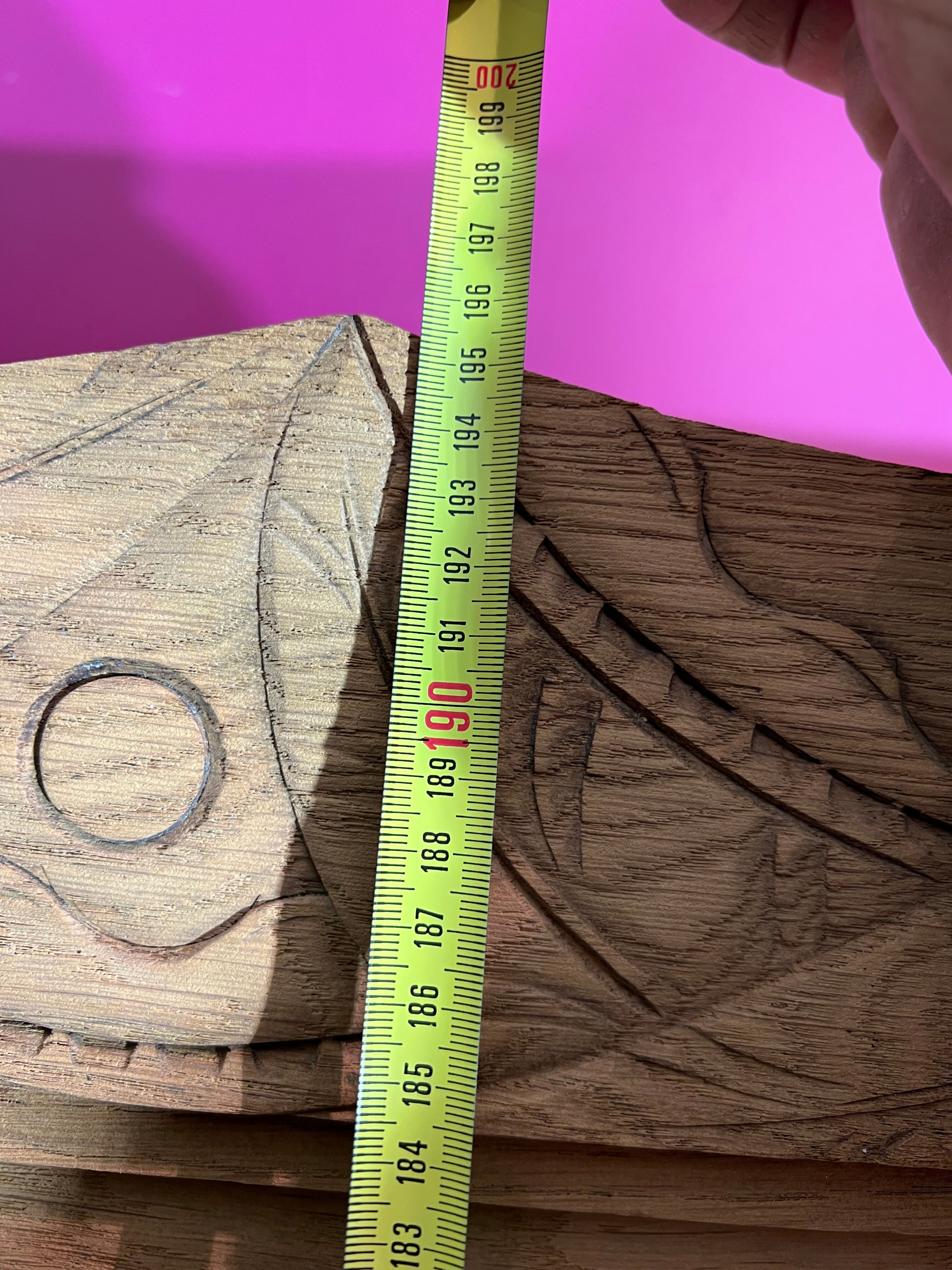 Buffet cupboard in oak brut art deco 1940-50