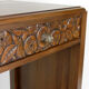 Art deco dressing table in sculpted walnut, france, circa 1930