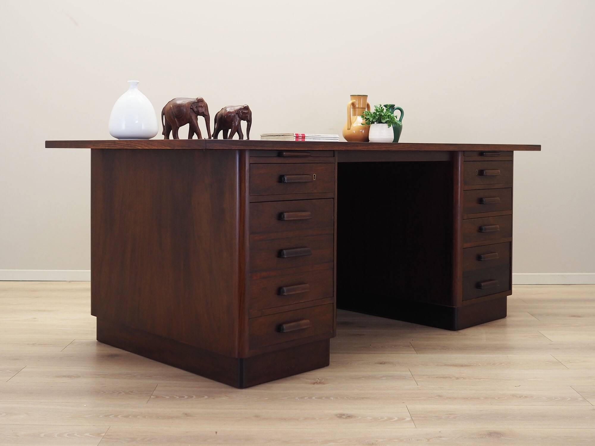 Walnut desk, Danish design, 1960s, production: Denmark