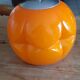 Vintage Putzler pendant lamp in Orange and White Opaline