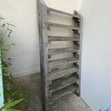 Workshop staircase in vintage raw wood