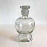 Carafe glass art deco décor crafted