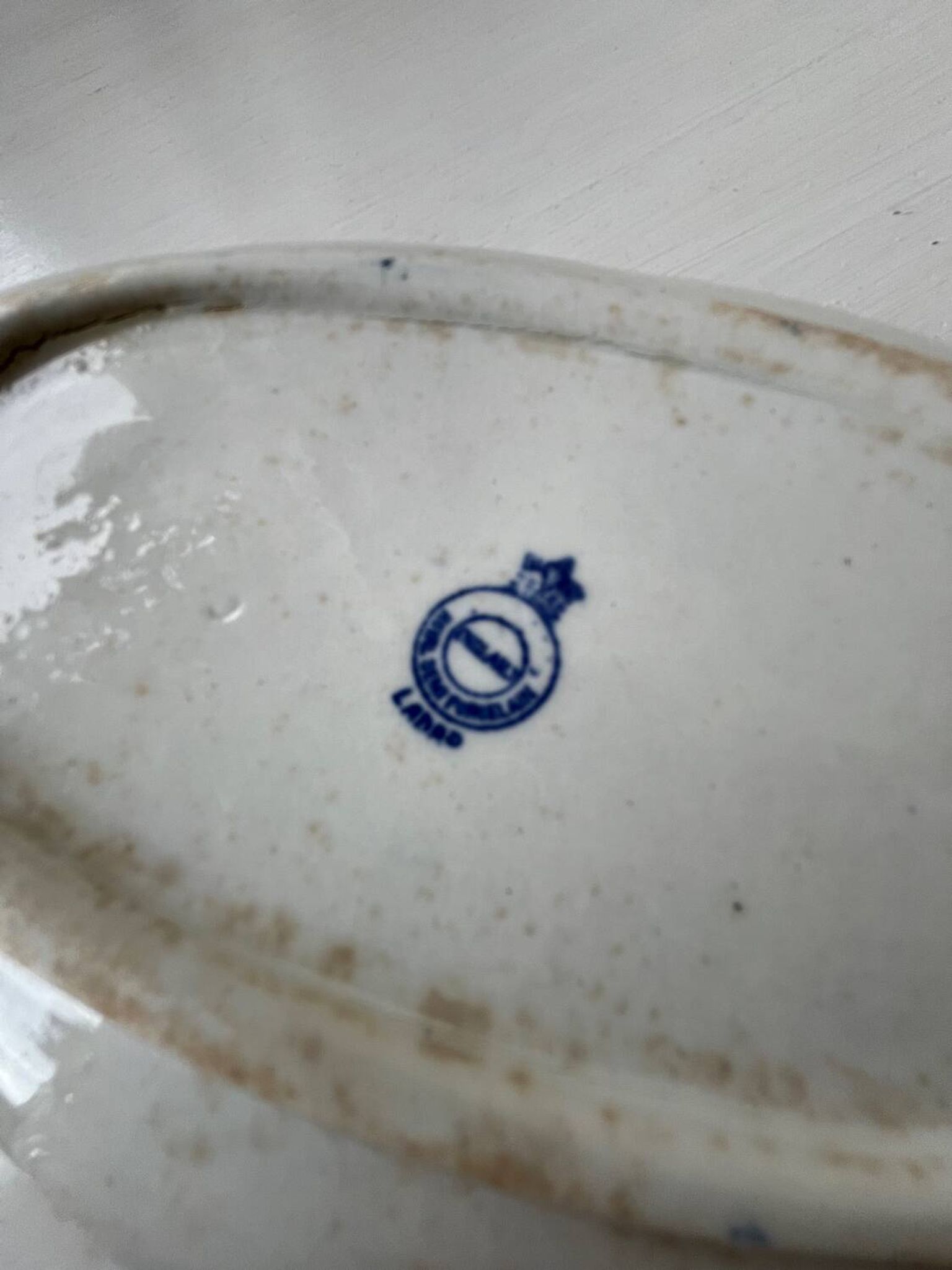 Old bowl in semi-porcelain England