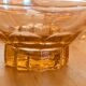 amber glass Art Deco cups