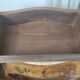 Commode sauteuse galbée style Louis XV-Marqueterie florale et marbre-TBE