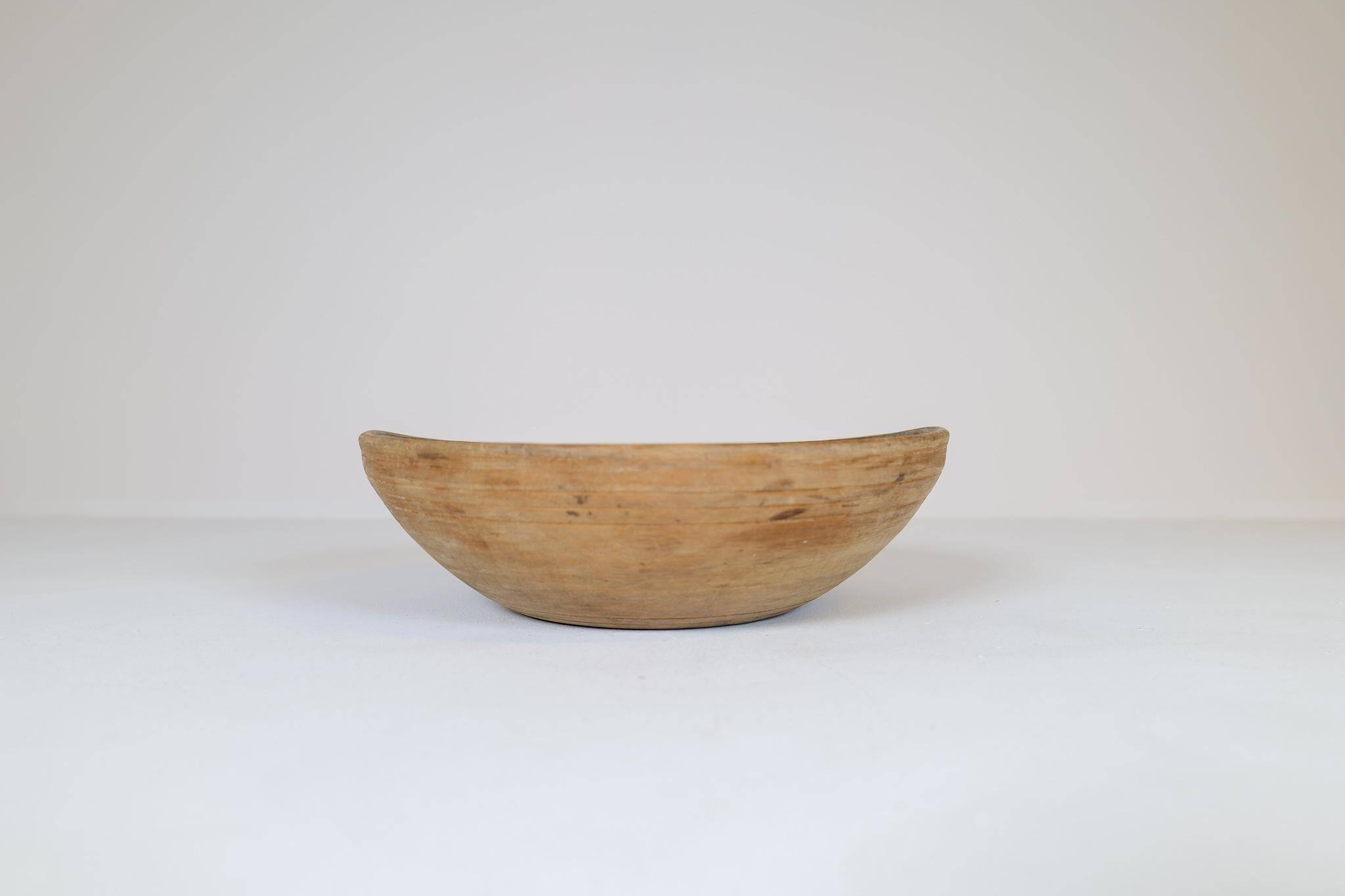 Swedish folk art, unique 19th-century farmer's bowl.